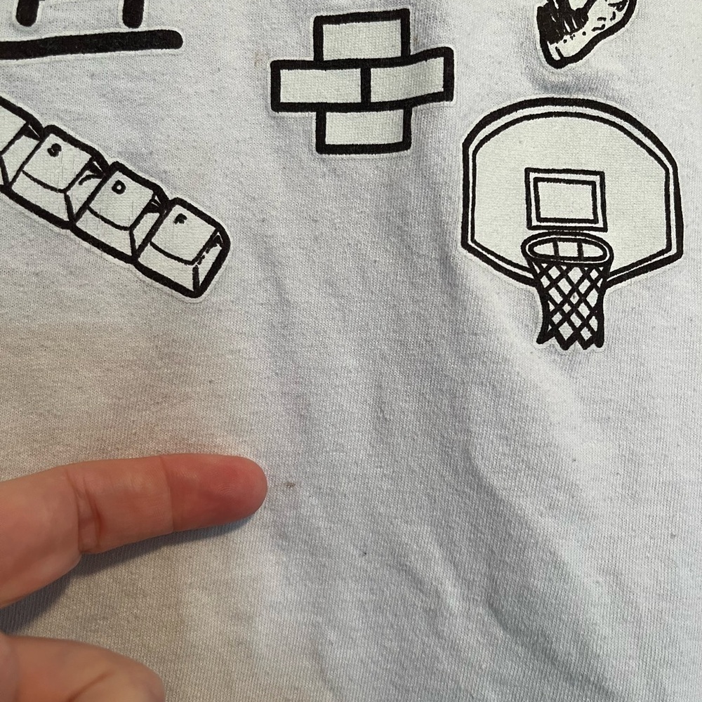 Men's Milwaukee Bucks Mitchell & Ness White Hardwood Classics Doodle T-Shirt - Picture 5 of 10